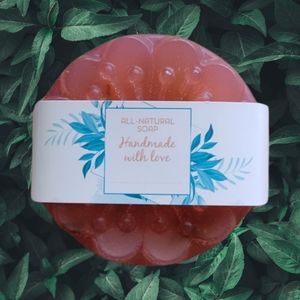 Rose Essential oil handmade soap with Rose Petals